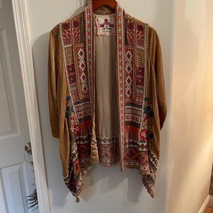 Johnny Was velvet kimono